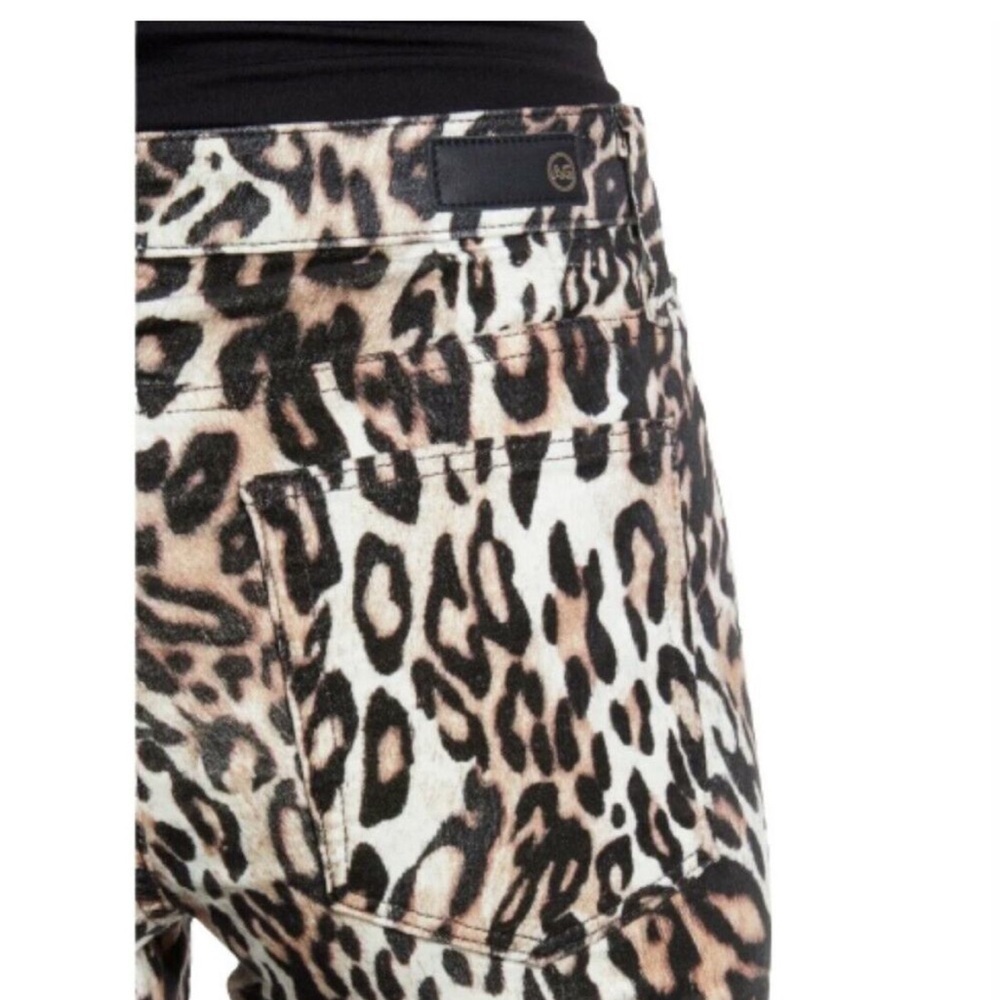 AG Adriano Goldschmed The Farrah Leopard Hi-Rise Skinny Ankle Jeans Size 30 - Picture 4 of 15
